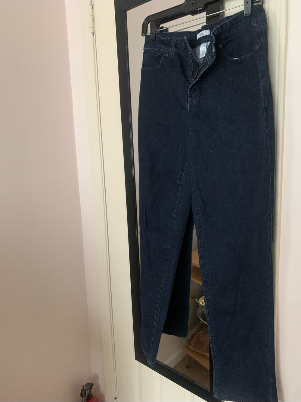Croft & Barrow Dark Blue  Straight Jeans 4 Reg